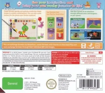 Freakyforms Deluxe - Your Creations Alive!(USA) box cover back